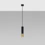 LAMPA WISZĄCA LOOPEZ 1 1XGU10 CZARNY/ZŁOTY