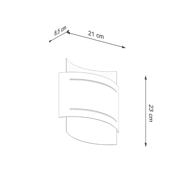 KINKIET HESTIA 1XG9 CZARNY