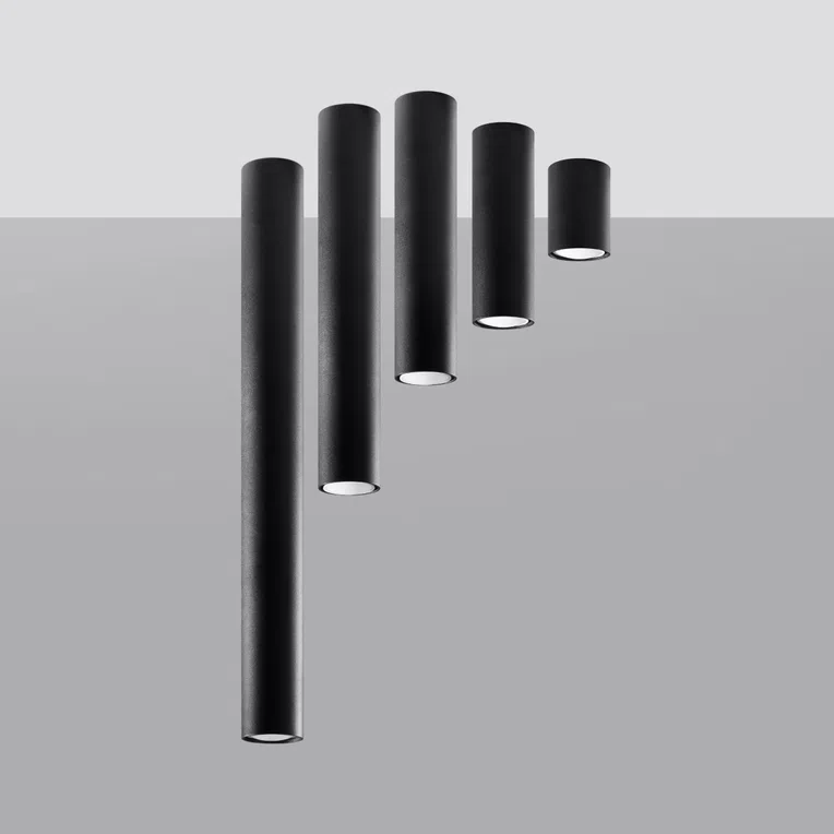 PLAFON LAGOS 40 1XGU10 CZARNY