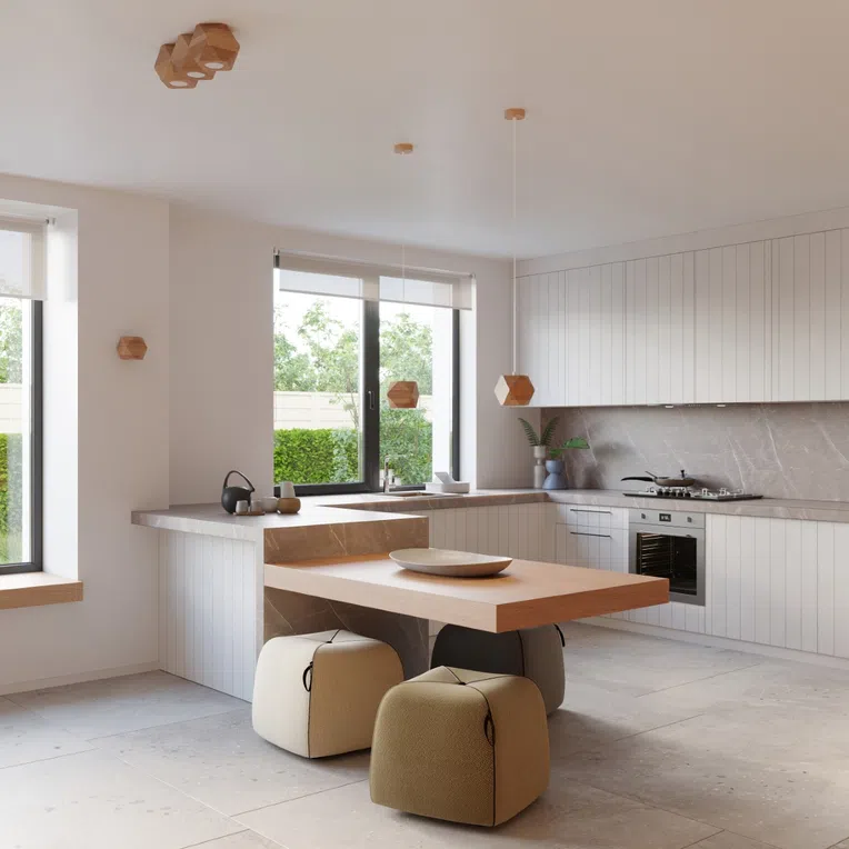 LAMPA WISZĄCA WOODY 1XGU10 NATURALNE DREWNO