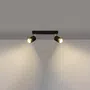 Lampa Reflektor Nero 2 2Xgu10 Czarna/Złota
