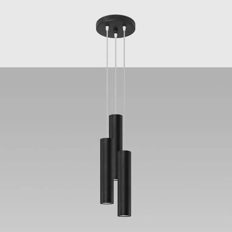 LAMPA WISZĄCA LAGOS 3P 3XGU10 CZARNY