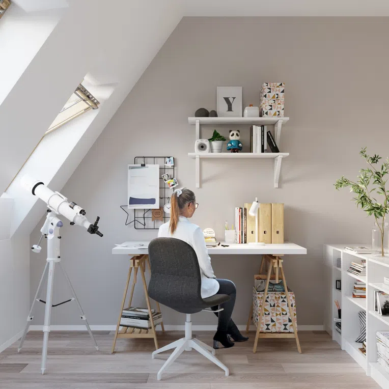 LAMPA BIURKOWA RING 1XGU10 BIAŁY