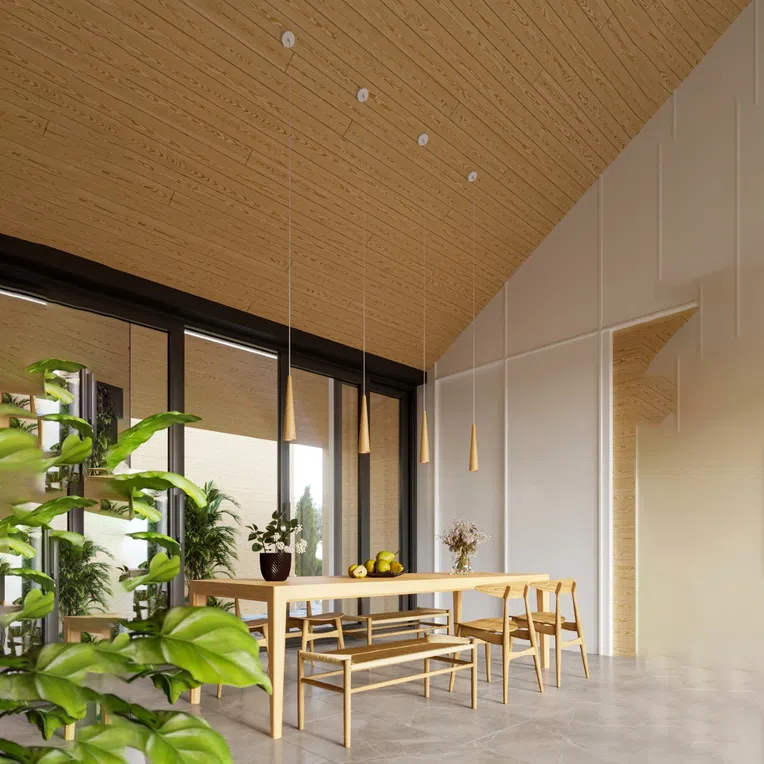 LAMPA WISZĄCA SULA 3P 3XGU10 NATURALNE DREWNO