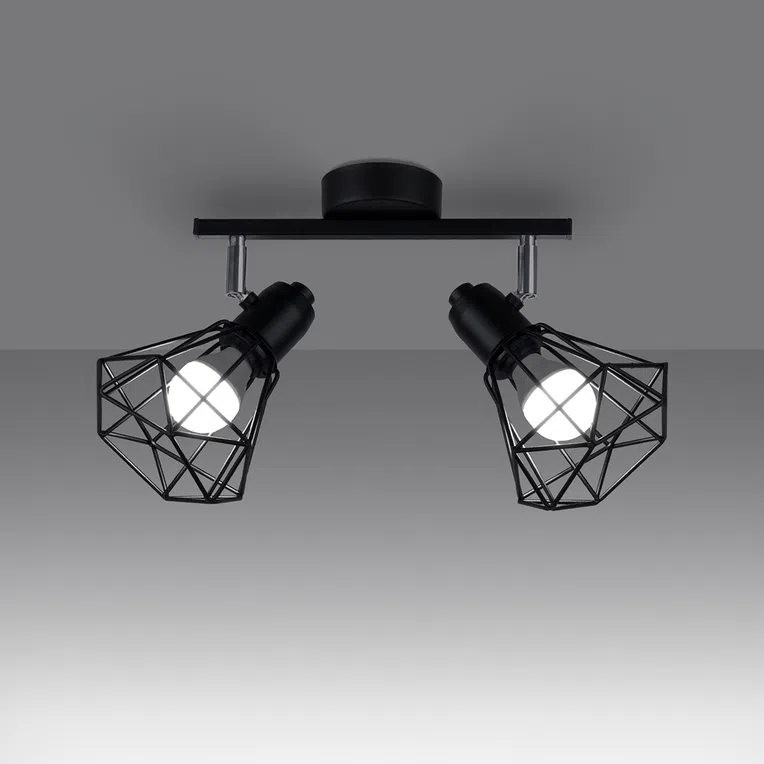 PLAFON ARTEMIS 2 2XE14 CZARNY