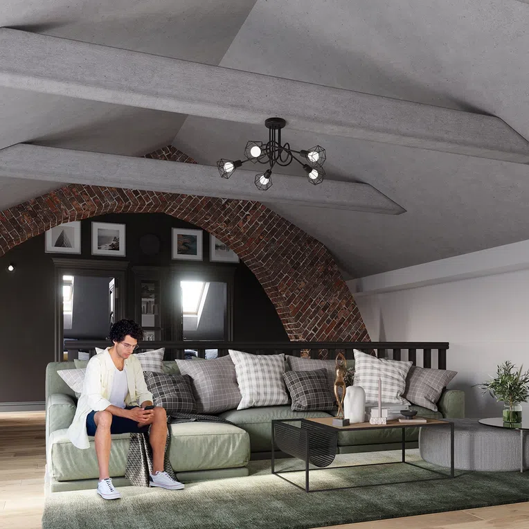 Lampa Reflektor Artemis 3 3Xe14 Czarna