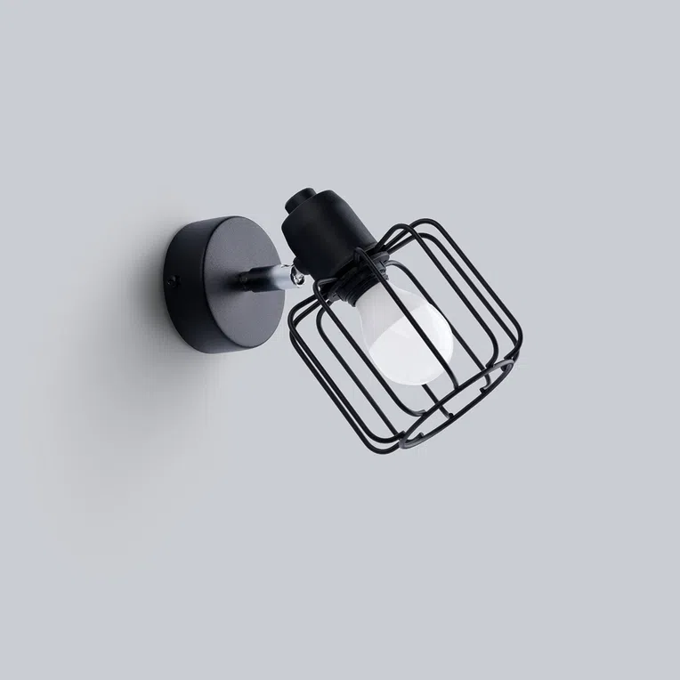 KINKIET BELUCI 1 1XE14 CZARNY