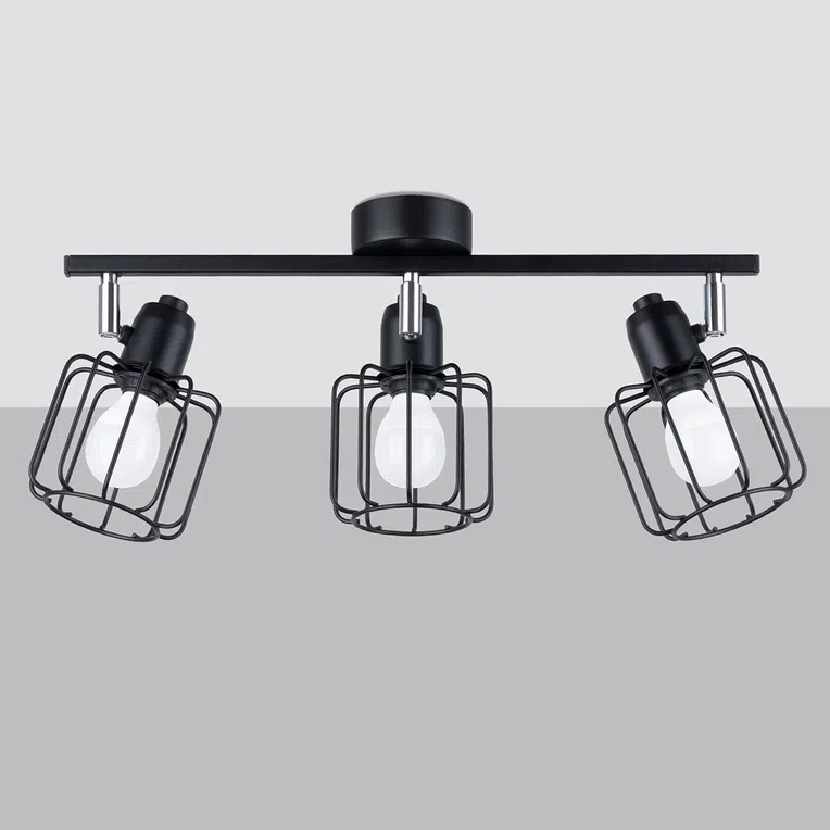 Lampa Reflektor Beluci 3 3Xe14 Czarna