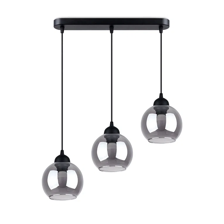 LAMPA WISZĄCA ALINO 3 3XE27 CZARNY