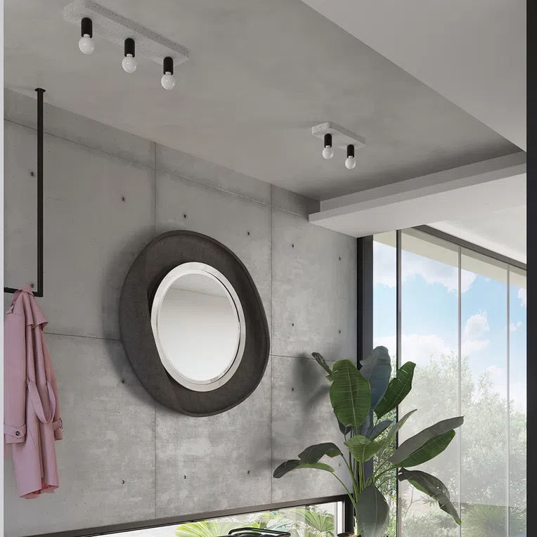 PLAFON TAVO 1 1XE27 SZARY