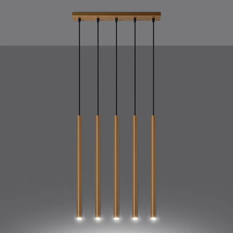 LAMPA WISZĄCA PASTELO 5L 5XG9 ZŁOTY