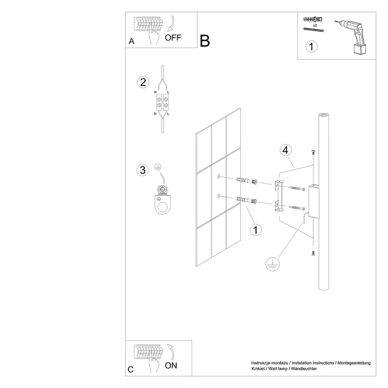 KINKIET PASTELO 2 2XG9 BIAŁY