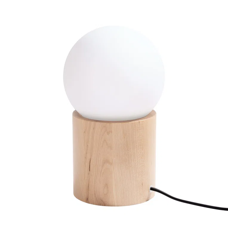 Lampa Stołowa Boomo 1Xg9 Naturalne Drewno