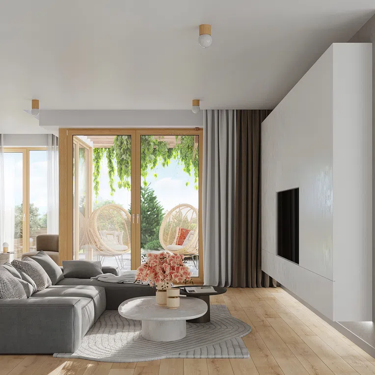 Lampa Stołowa Boomo 1Xg9 Naturalne Drewno