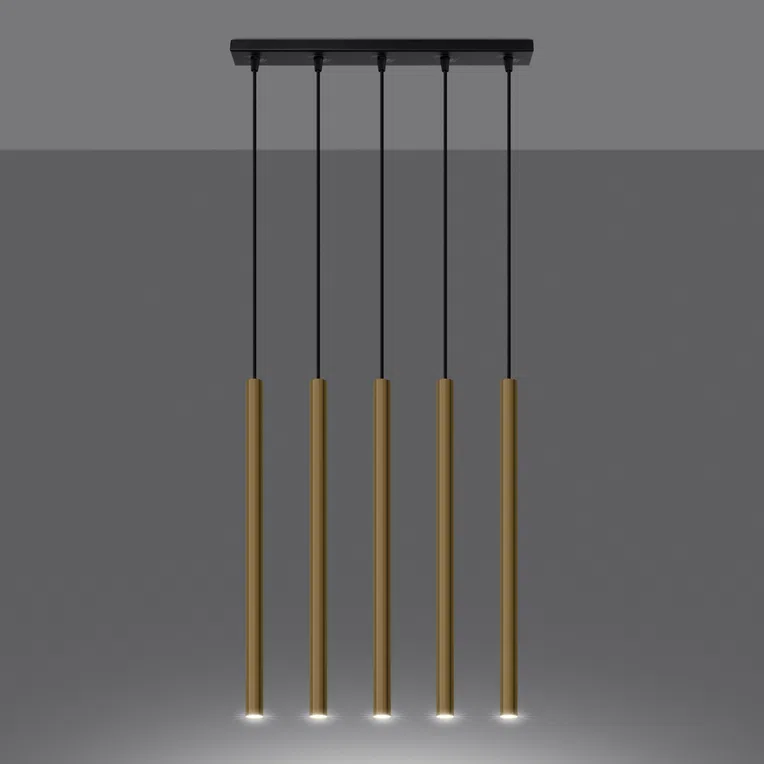 LAMPA WISZĄCA PASTELO 5L 5XG9 ZŁOTY