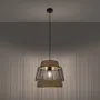 LAMPA WISZĄCA BRILO 1XE27 CZARNY