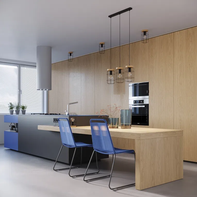 PLAFON GOTTO 1XE27 CZARNY/DREWNO