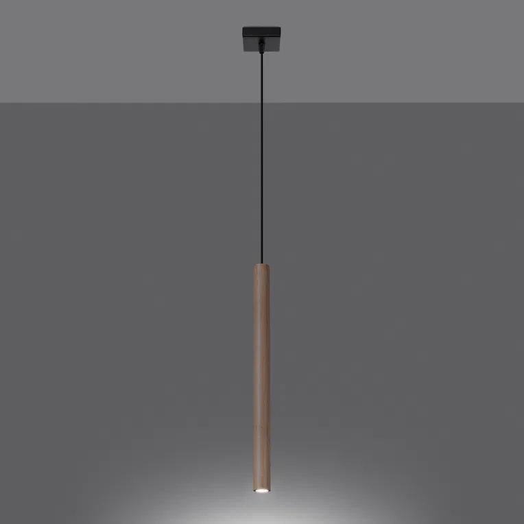 LAMPA WISZĄCA PASTELO 1 1XG9 DREWNO