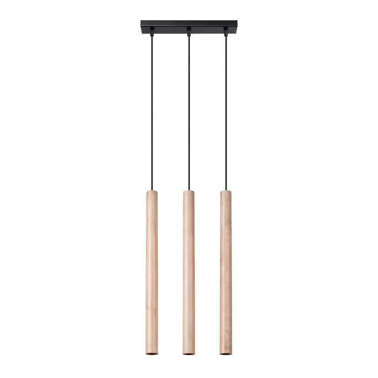 LAMPA WISZĄCA PASTELO 3L 3XG9 DREWNO