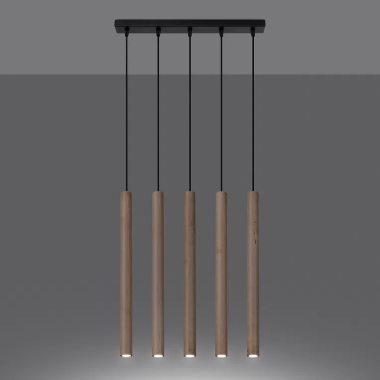 LAMPA WISZĄCA PASTELO 5L 5XG9 DREWNO