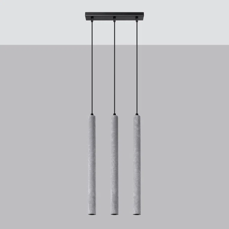 LAMPA WISZĄCA PASTELO 3L 3XG9 SZARY