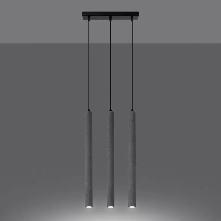 LAMPA WISZĄCA PASTELO 3L 3XG9 SZARY