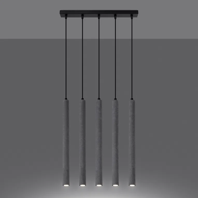 LAMPA WISZĄCA PASTELO 5L 5XG9 SZARY