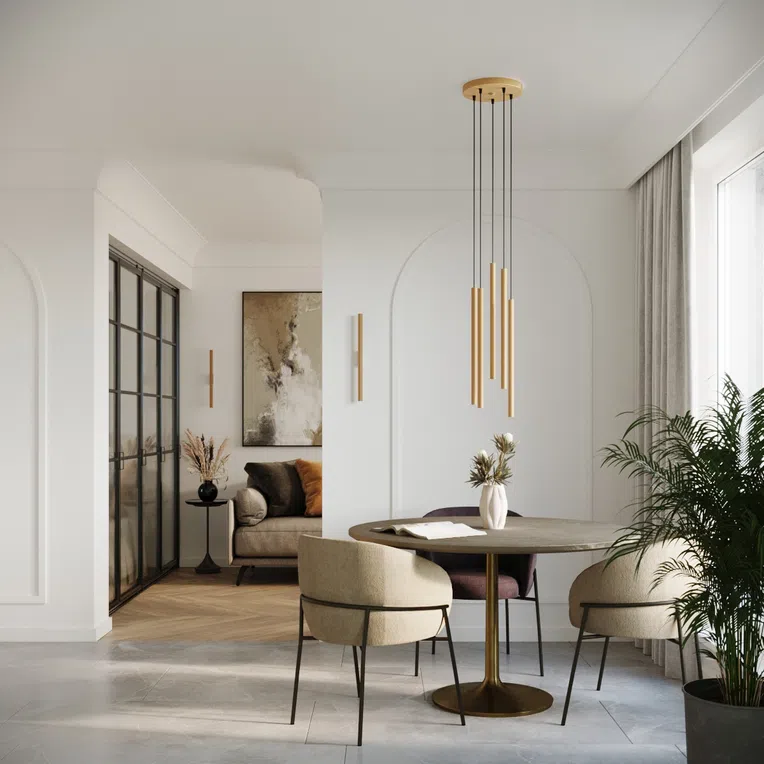 LAMPA WISZĄCA PASTELO 2 2XG9 ZŁOTY