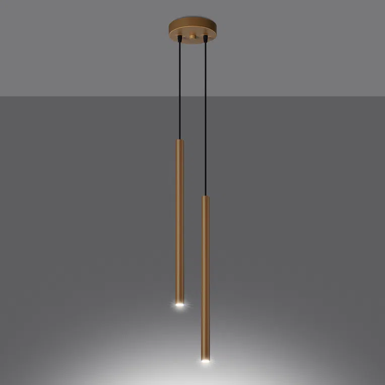 LAMPA WISZĄCA PASTELO 2 2XG9 ZŁOTY