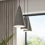 LAMPA WISZĄCA NIMIS 1XE27 SZARY/CZARNY
