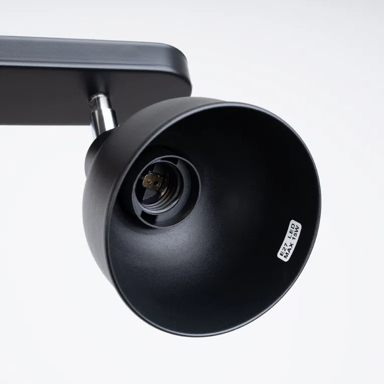 PLAFON ELBA 2 2XE27 CZARNY