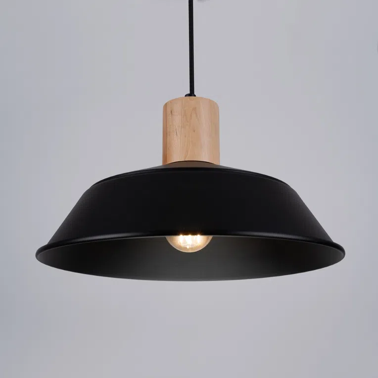 LAMPA WISZĄCA FANO 1XE27 CZARNY