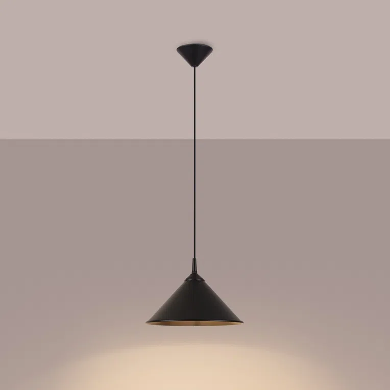LAMPA WISZĄCA ZUMA 1XE27 CZARNY