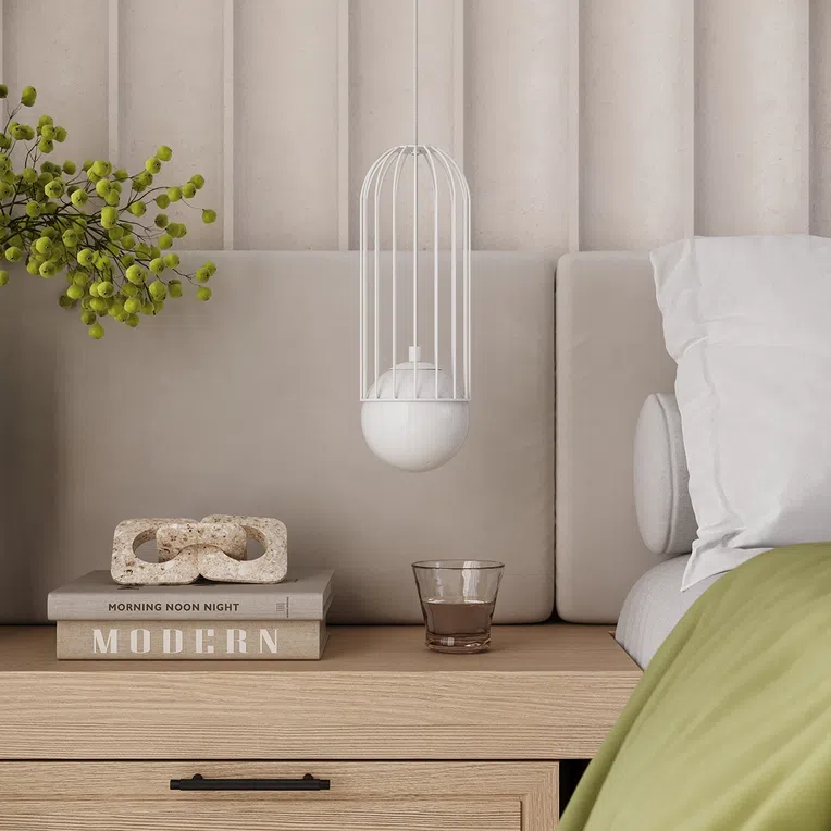 LAMPA WISZĄCA BRINA 1 1XG9 BIAŁY