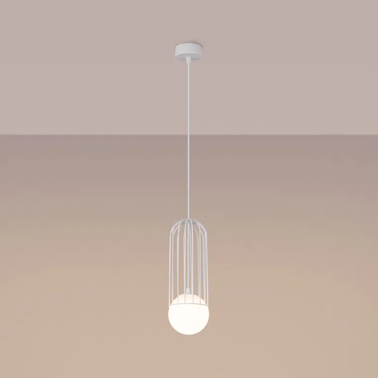 LAMPA WISZĄCA BRINA 1 1XG9 BIAŁY