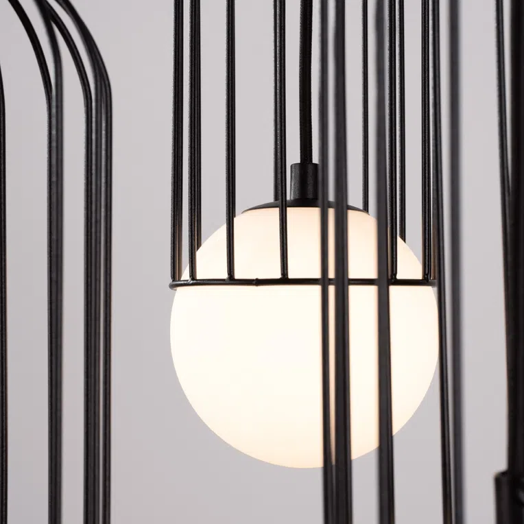 LAMPA WISZĄCA BRINA 3P 3XG9 CZARNY