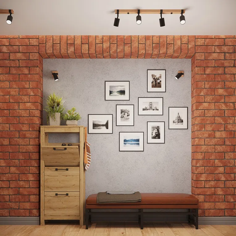 PLAFON FAGER 2 2XGU10 CZARNY/NATURALNE DREWNO