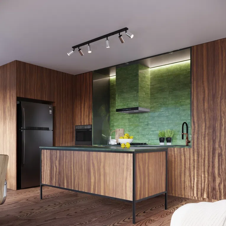 PLAFON WINX 4 / 4XGU10 CZARNY/CHROM