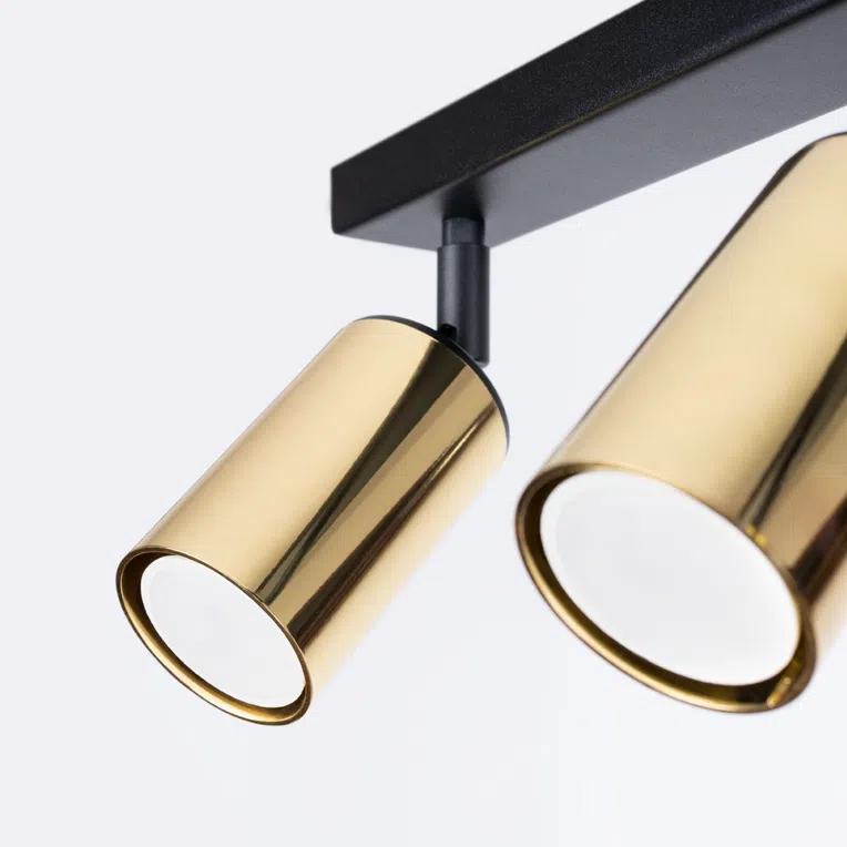 PLAFON WINX 2 2XGU10 CZARNY/ZŁOTY