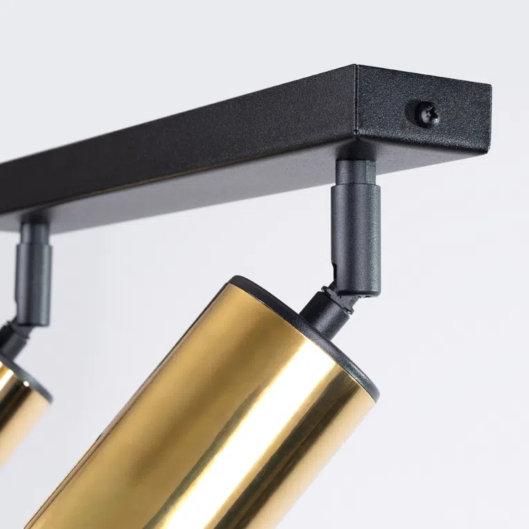 PLAFON WINX 2 2XGU10 CZARNY/ZŁOTY