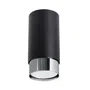 LAMPA SUFITOWA NERO SL.1408 12,5 1XGU10 CZARNY/CHROM