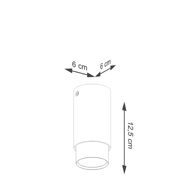 LAMPA SUFITOWA NERO SL.1408 12,5 1XGU10 CZARNY/CHROM