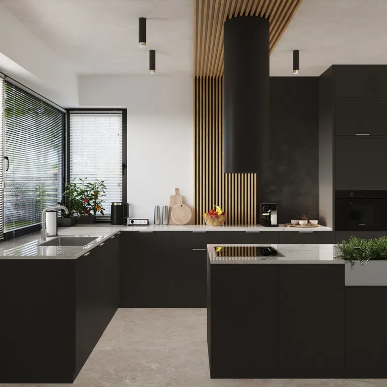 LAMPA SUFITOWA NERO SL.1408 12,5 1XGU10 CZARNY/CHROM