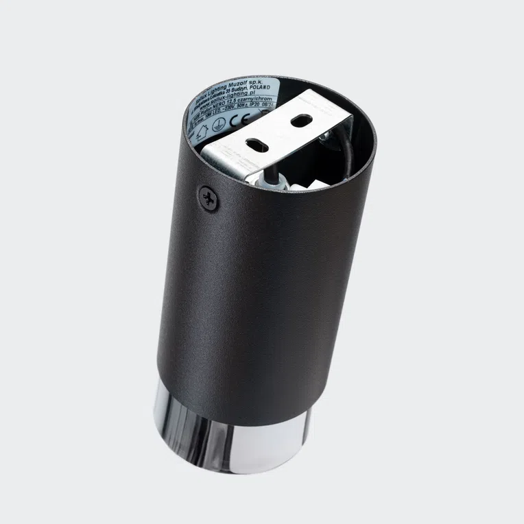 LAMPA SUFITOWA NERO SL.1408 12,5 1XGU10 CZARNY/CHROM