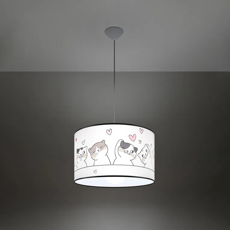 LAMPA WISZĄCA CAT 40 1XE27 WIELOKOLOROWY