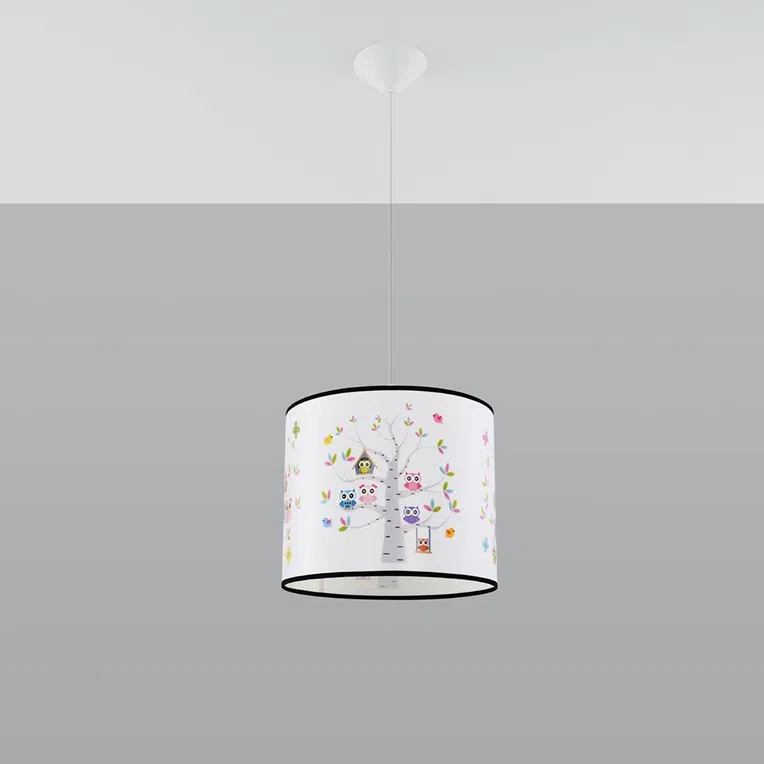 LAMPA WISZĄCA OWLS 40 1XE27 WIELOKOLOROWY
