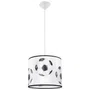 LAMPA WISZĄCA FOOTBALL A 30 1XE27 BIAŁY/CZARNY