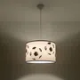 LAMPA WISZĄCA FOOTBALL A 40 1XE27 BIAŁY/CZARNY