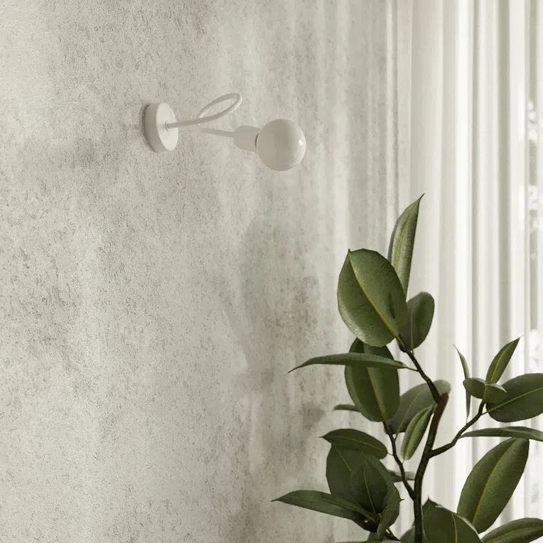 KINKIET LOOP 1XE27 BIAŁY