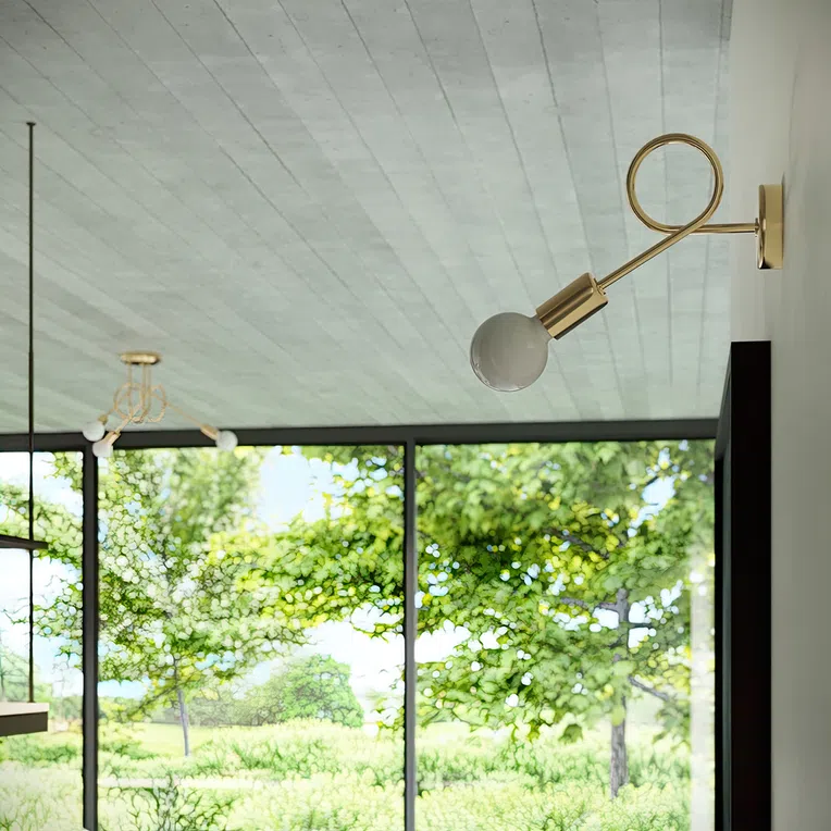 KINKIET LOOP 1XE27 ZŁOTY